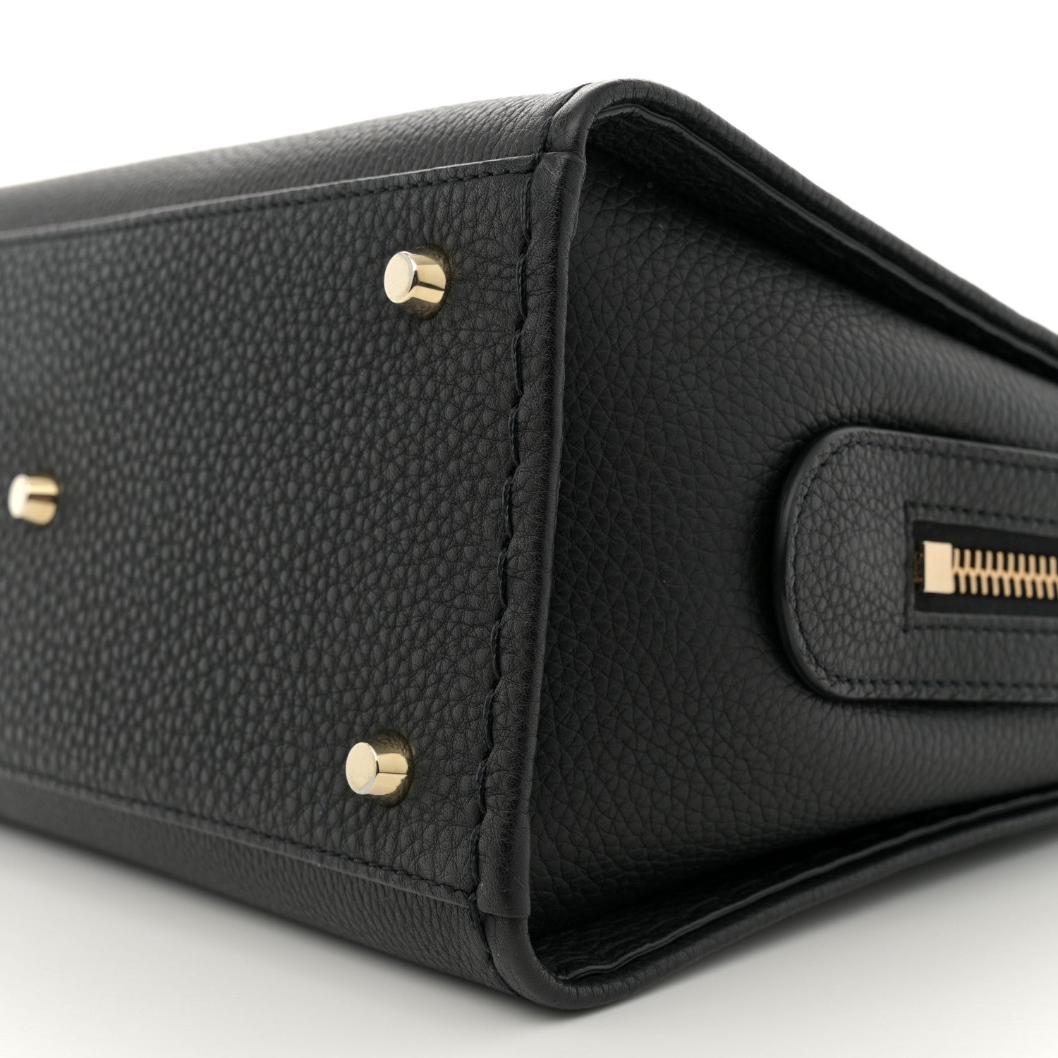 Chloe Grained Calfskin Small Edith Top Handle Bag Black 10 of 12