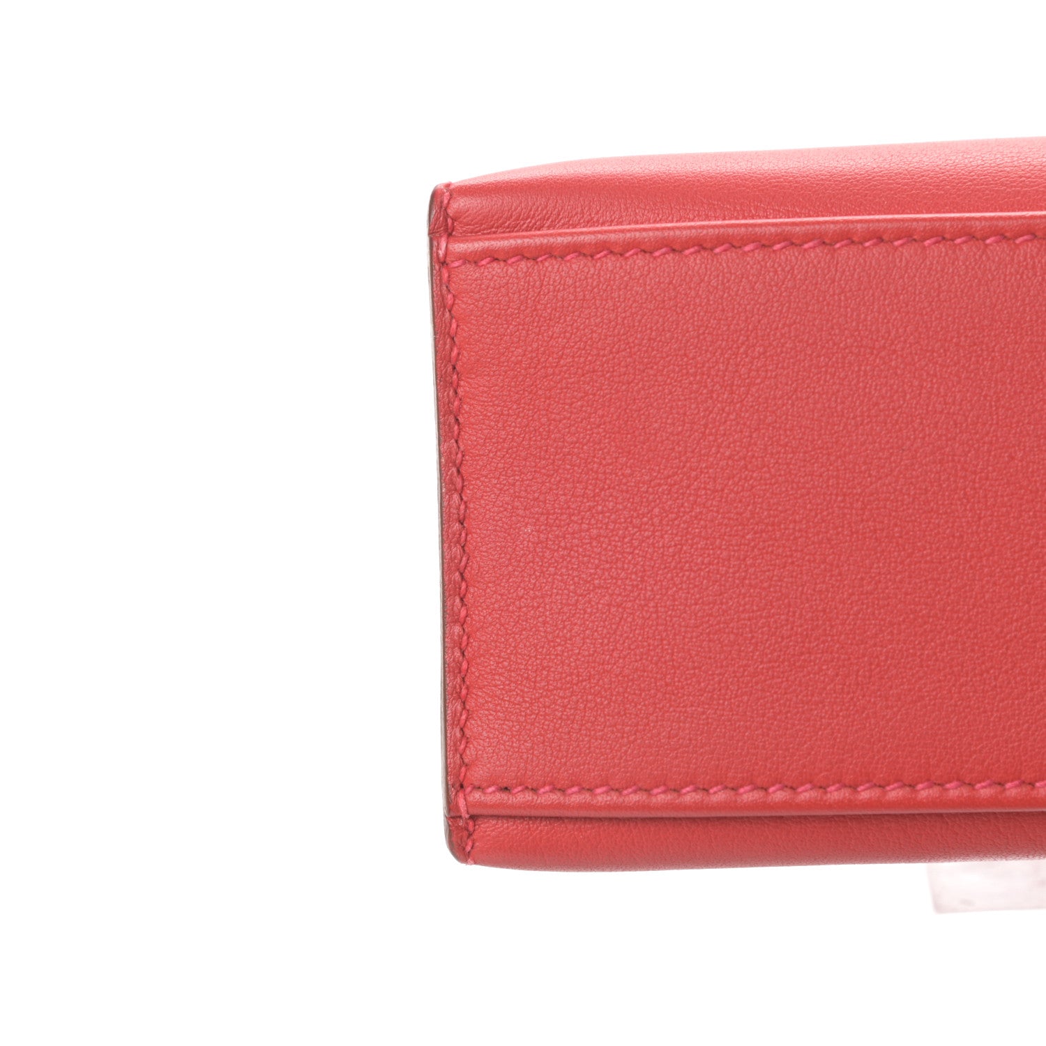 Hermes Swift Kelly Pochette Clutch Rouge Casaque 8 of 9