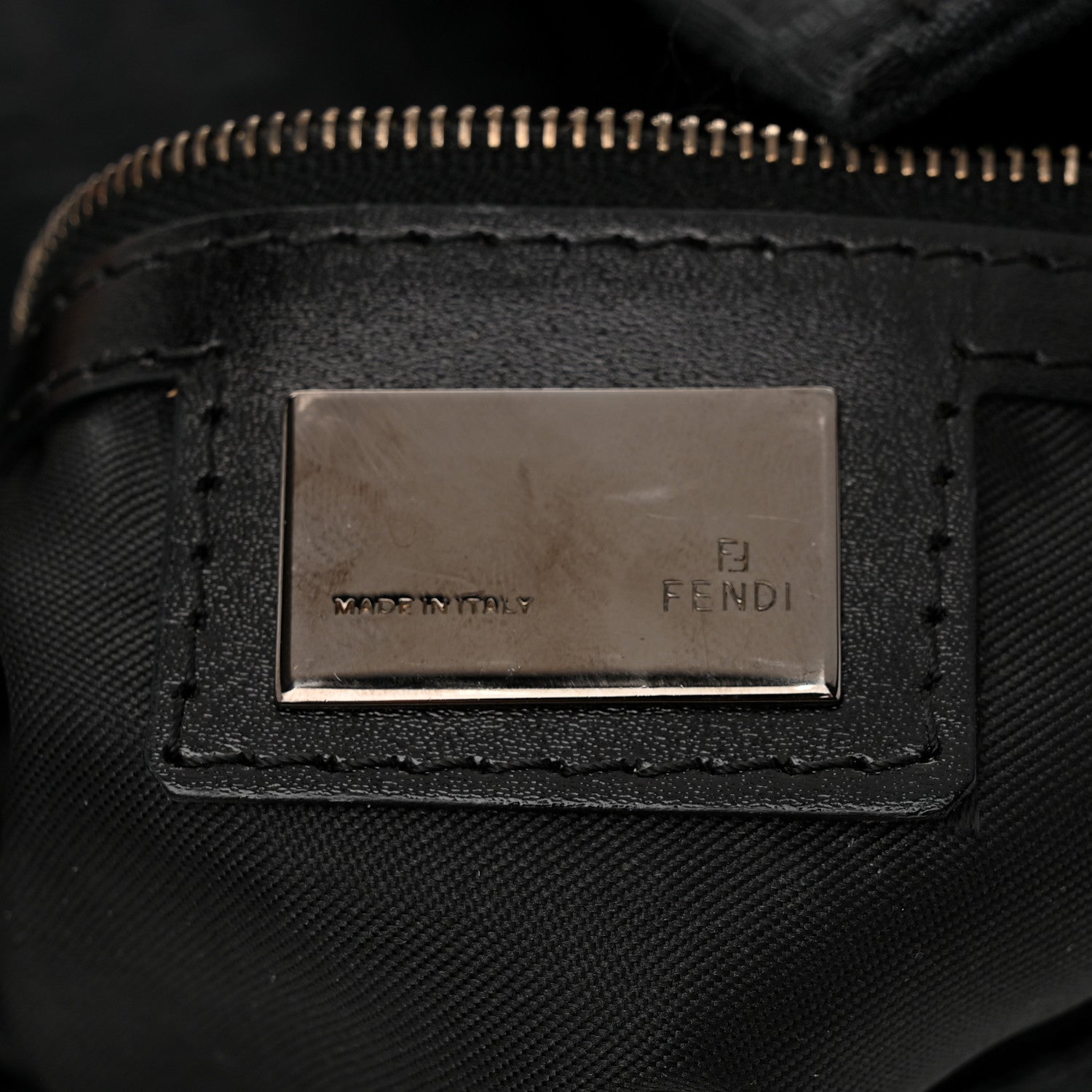 Fendi Zucchino Baguette Black 6 of 11