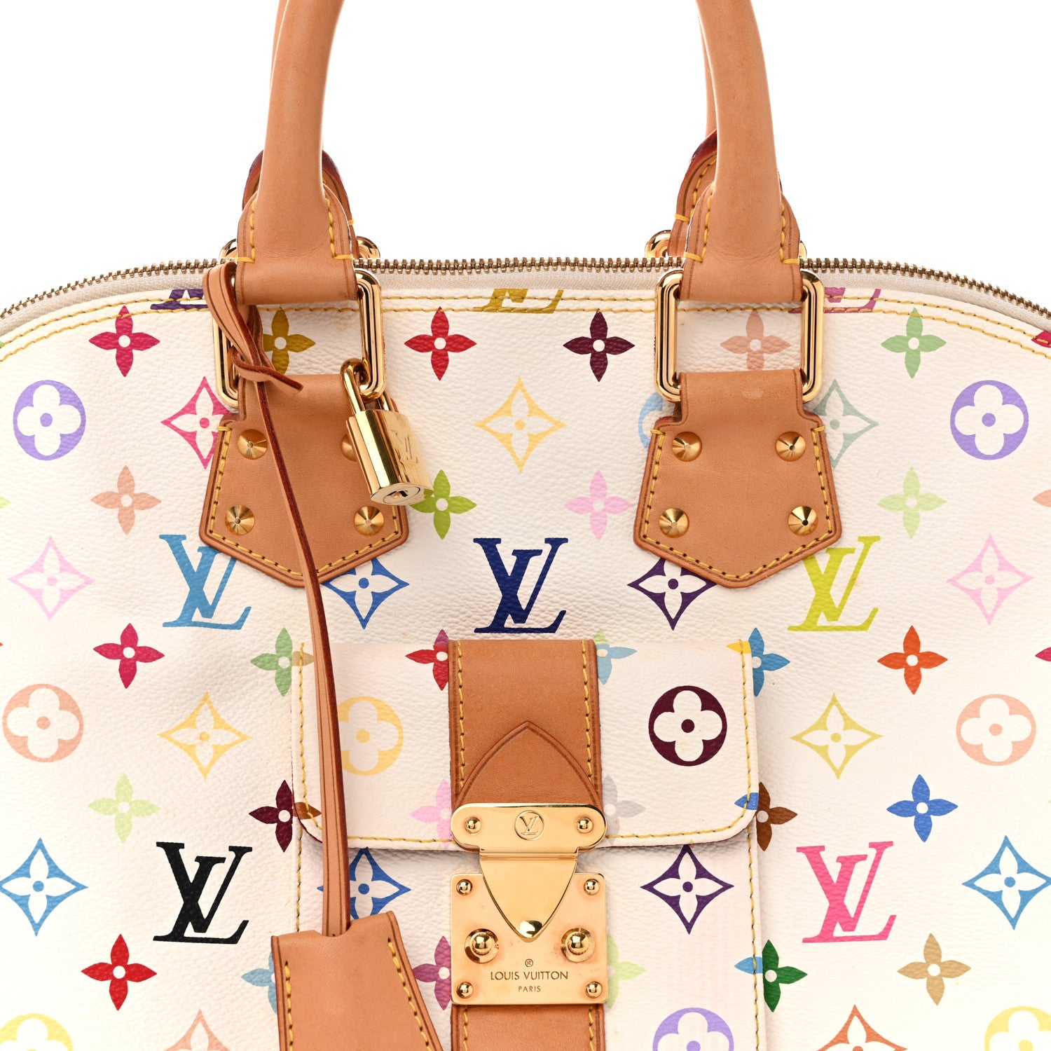 Louis Vuitton Monogram Multicolor Alma GM White 8 of 14