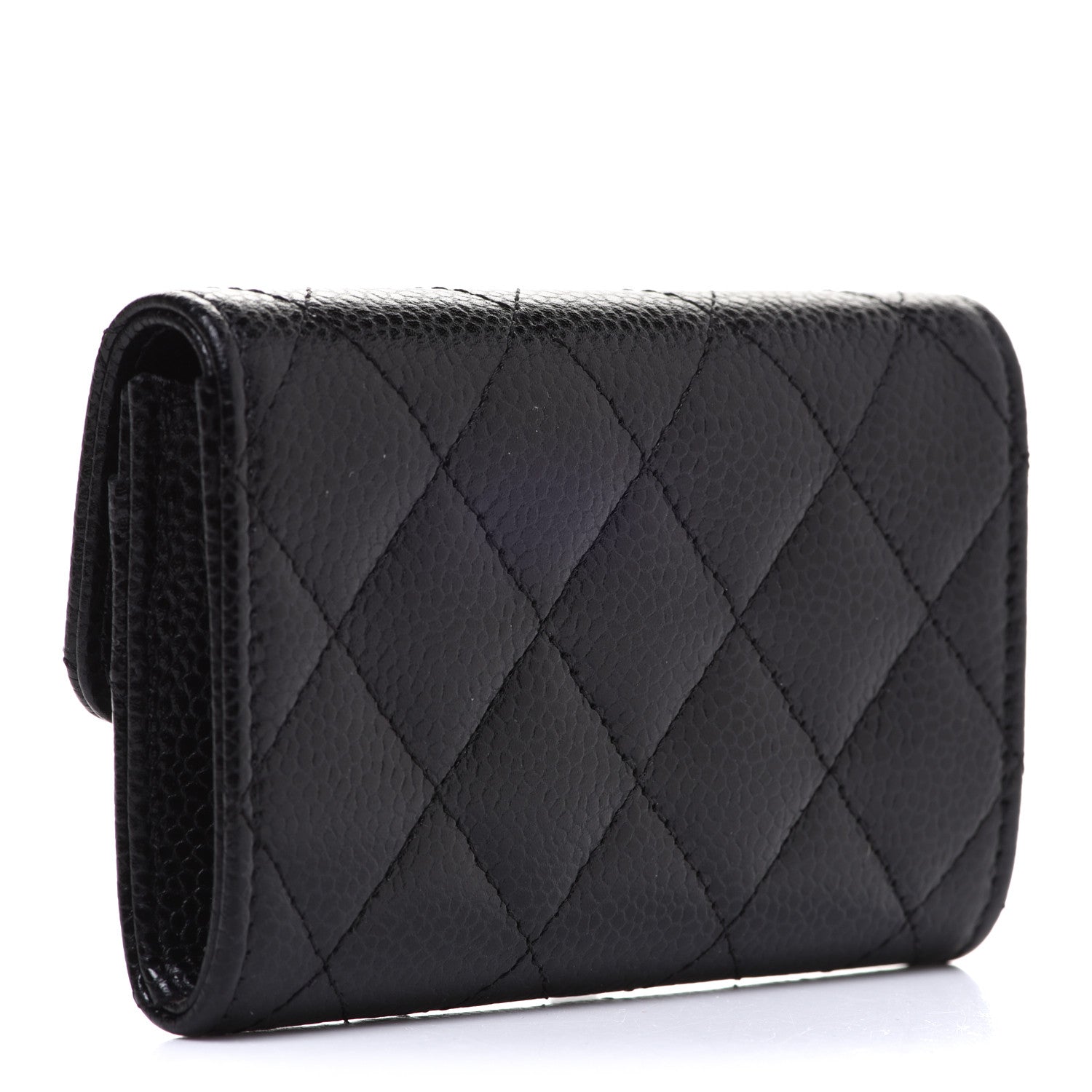 Chanel Caviar Quilted Flap Card Holder Black 3 of 9