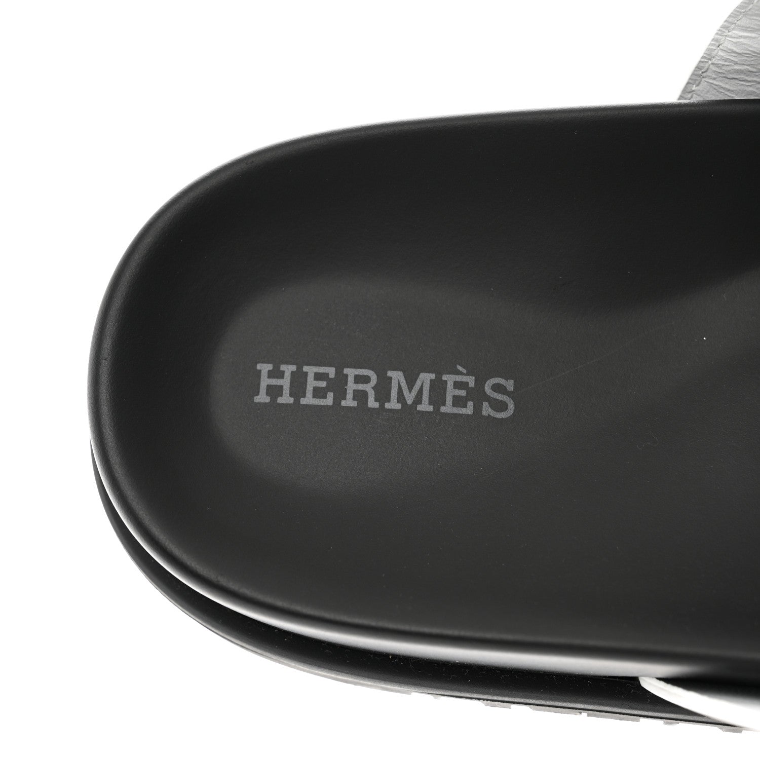 Hermes Calfskin Womens Chypre Sandals 37 White 7 of 9