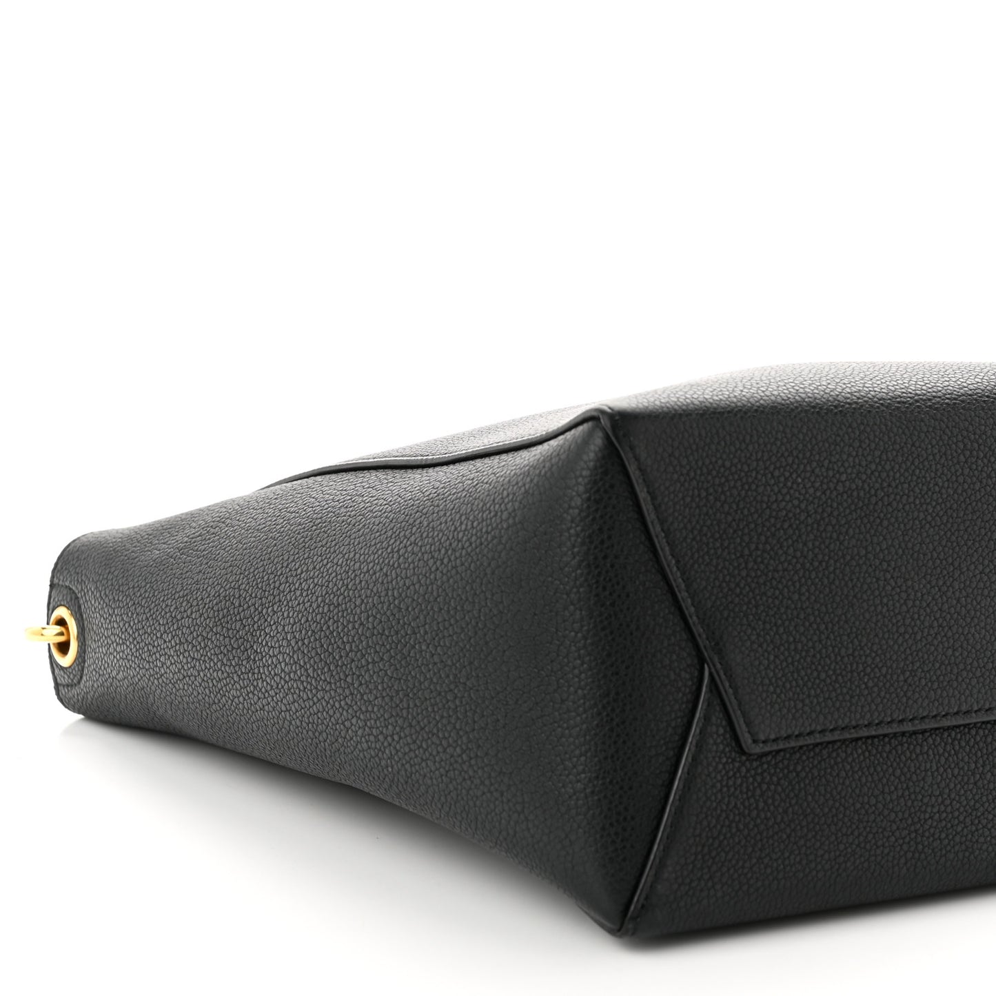 Soft Grained Calfskin Small Sangle Bucket Bag Black