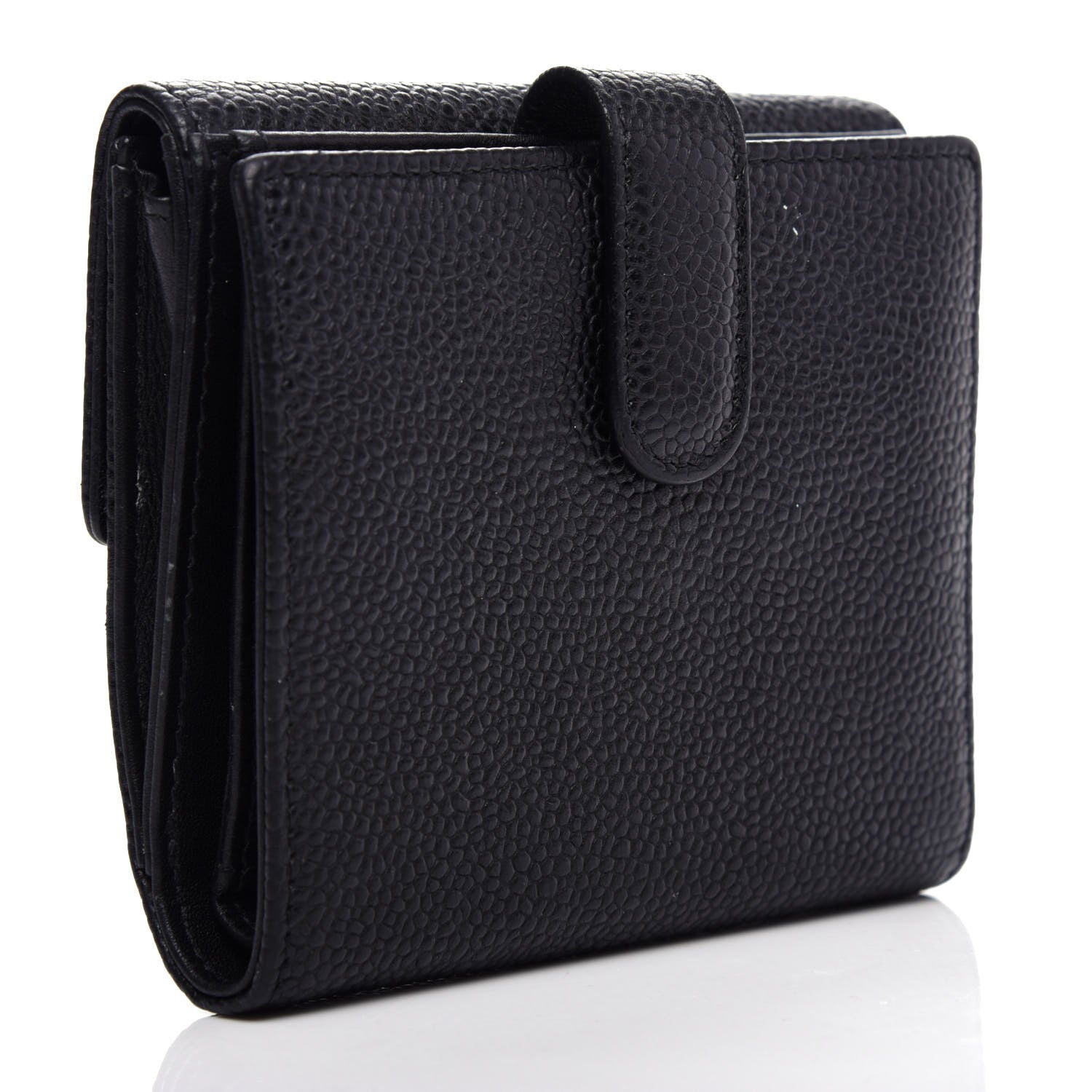 Chanel Caviar Timeless CC Compact Flap Wallet Black 3 of 8
