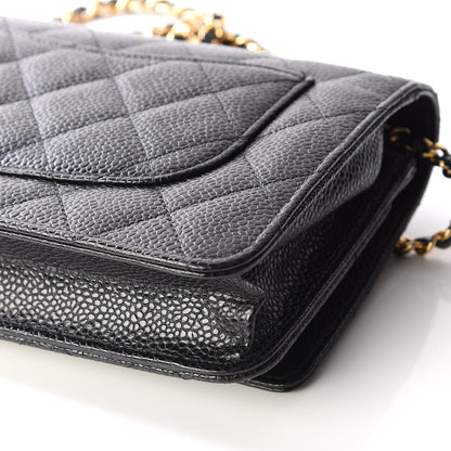 Chanel Caviar Quilted Wallet On Chain WOC Black 8 of 12