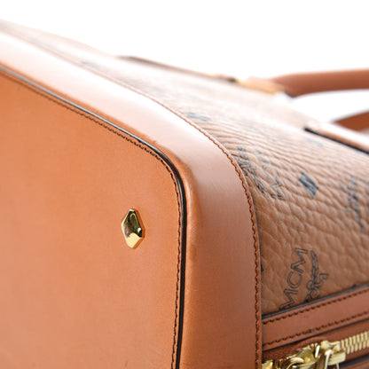 MCM Visetos Heritage Bowler Bag Cognac 11 of 14