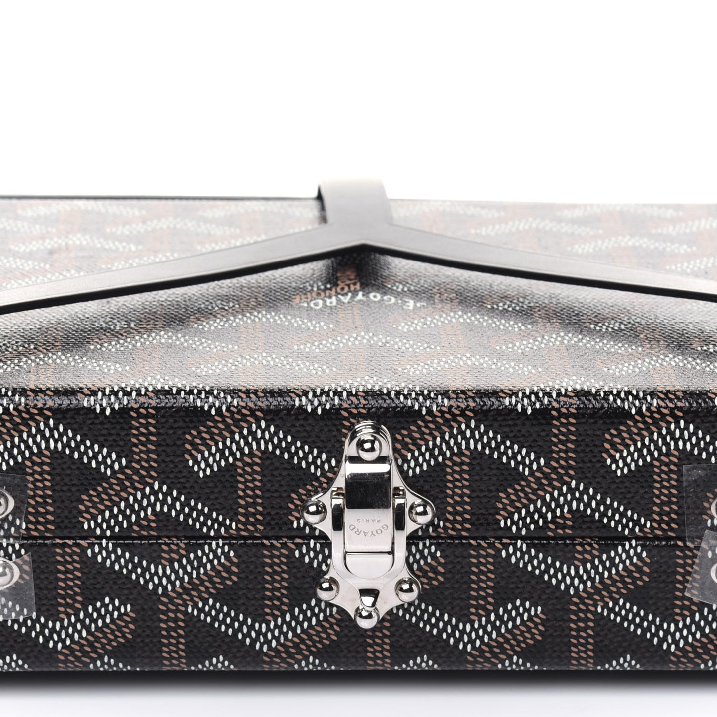 Goyardine Minaudiere Trunk Bag Black