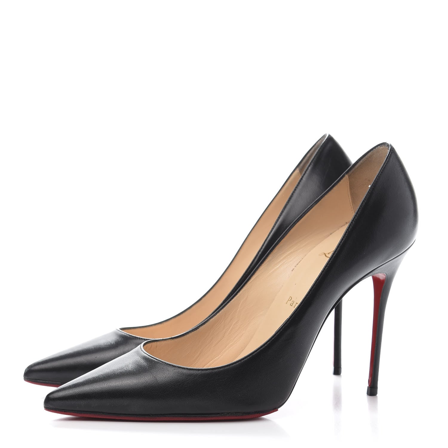 Christian Louboutin Kid Decollete 554 100 Pumps 40 Black 3 of 9