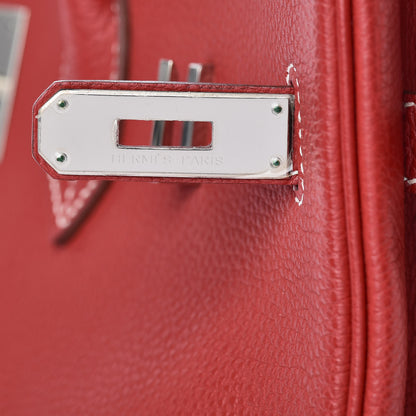 Hermes Togo Horseshoe Birkin 35 Rouge Garance 25 of 42