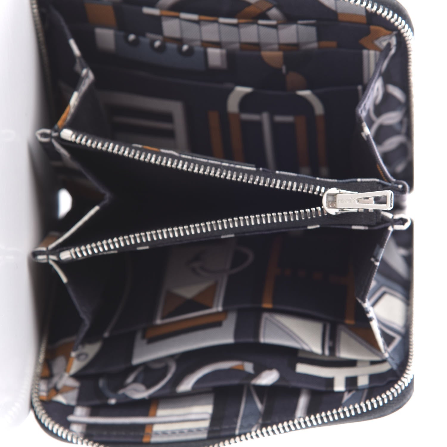 Hermes Epsom Silk'in Compact Wallet Black 5 of 6