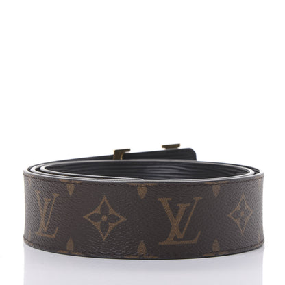 Louis Vuitton Monogram Epi LV Initiales Reversible Belt 85 34 Black 2 of 6