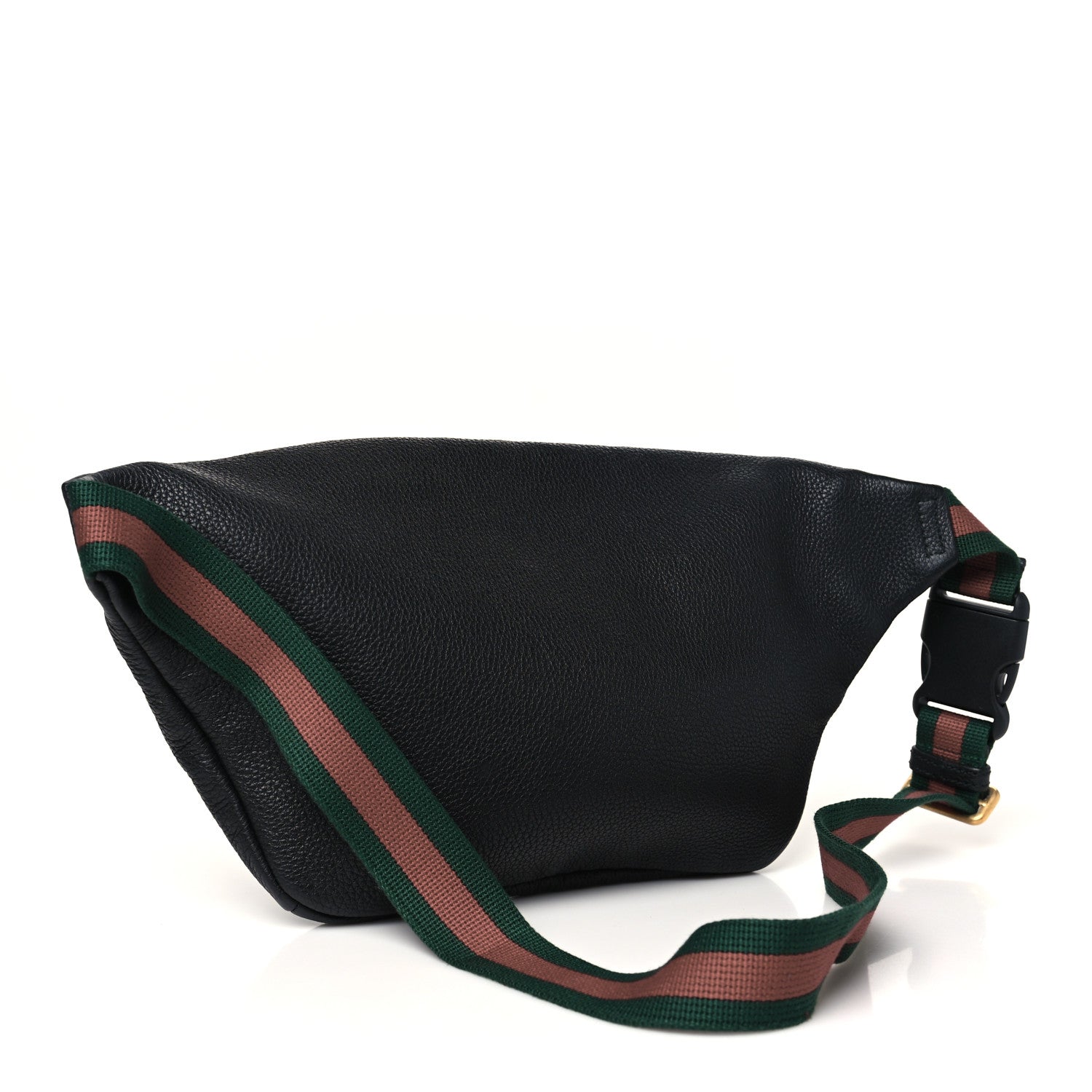 Gucci Grained Calfskin Logo Belt Bag Black 3 of 10