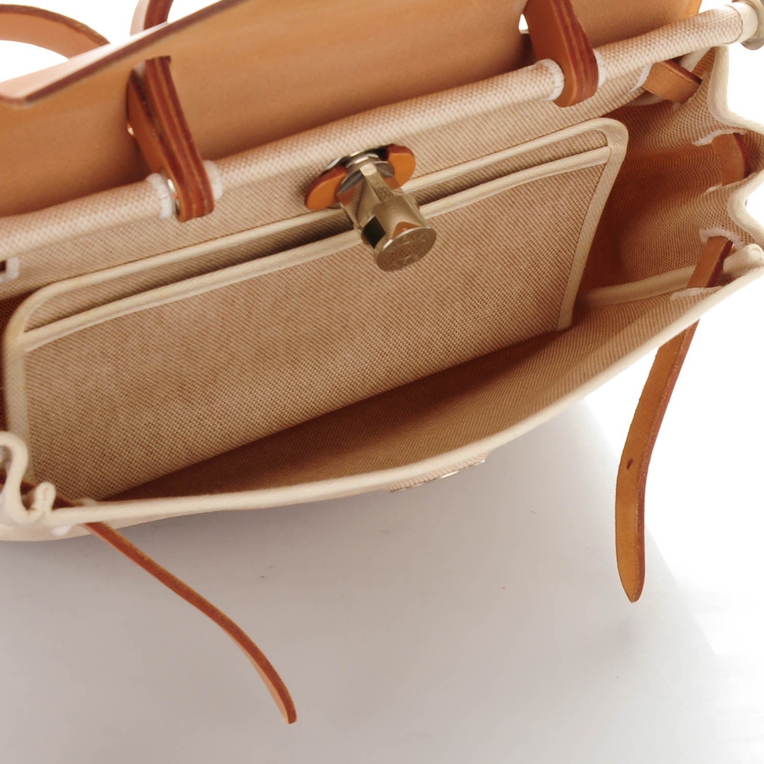 Hermes Toile Vache Hunter Herbag 30 PM Natural 5 of 8