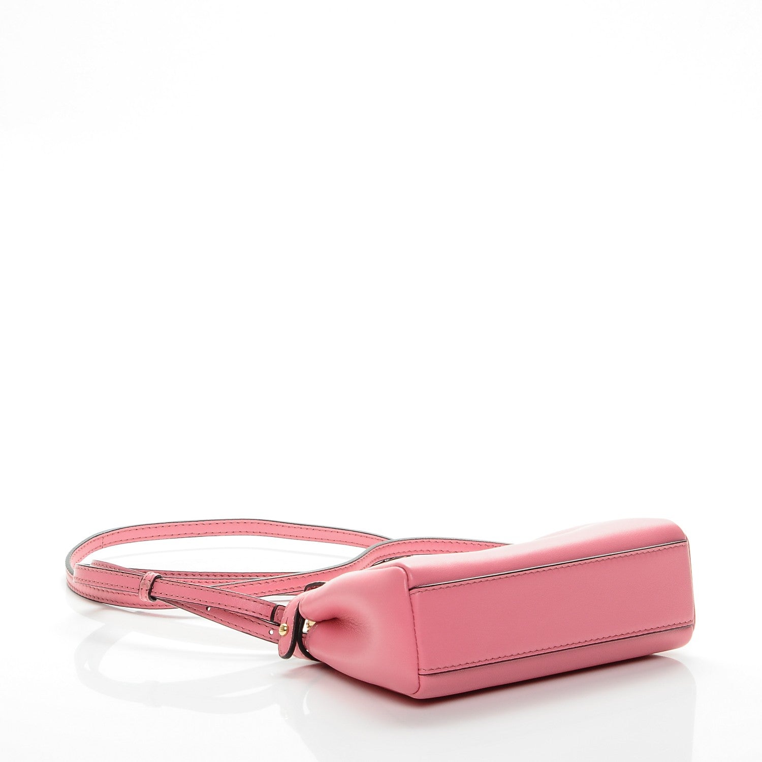Fendi Shiny Nappa Micro Peekaboo Iconic Satchel Rosa Fluo 4 of 6