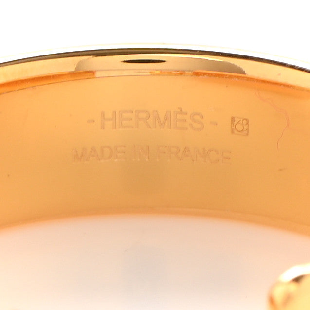 Hermes Box Calfskin Olympe Hoop Earrings Cannelle 4 of 5