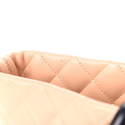 Chanel Calfskin Quilted Large Cambon Tote Beige Black 9 of 12