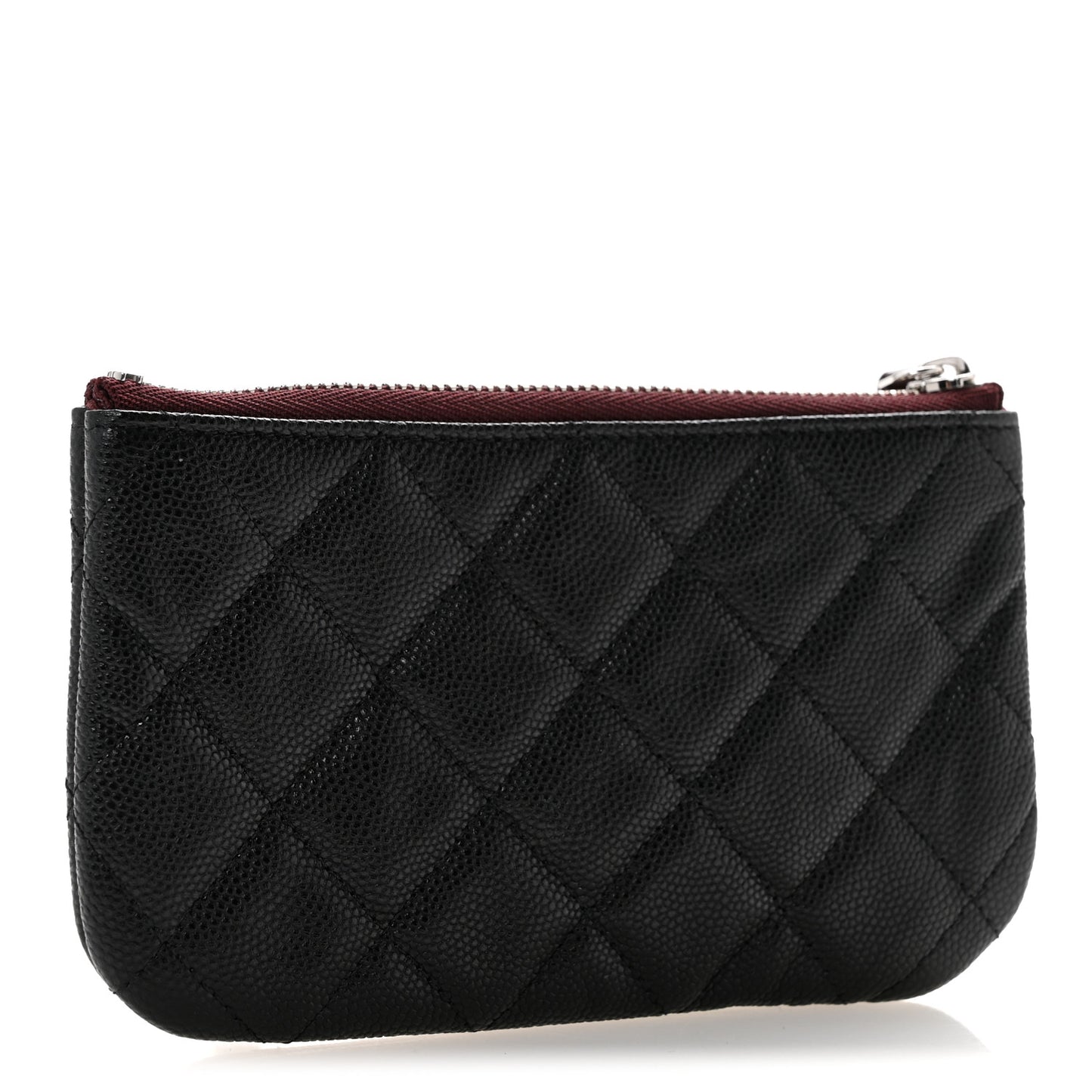 Caviar Quilted Small Cosmetic Case Black