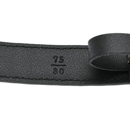 Fendi Vitello Century Bi-Color FF 1974 Embossed 2CM Belt 75 30 Maya Black 5 of 7