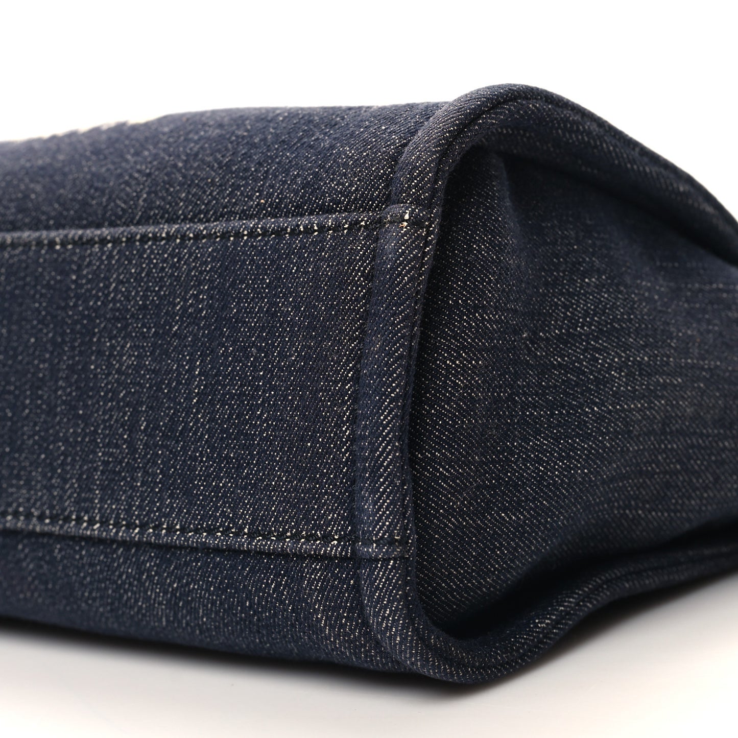 Denim Mini Deauville Tote Dark Blue