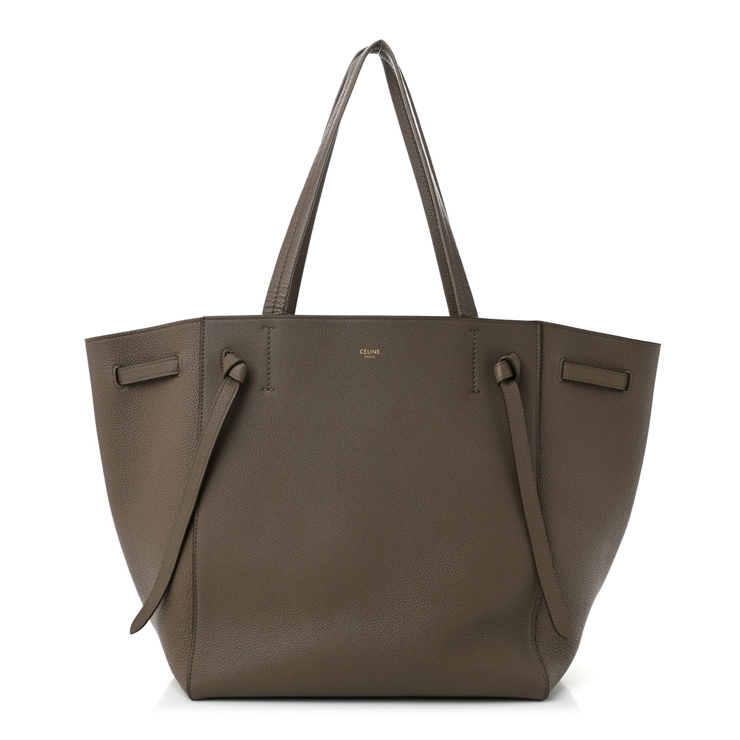 Soft Grained Calfskin Small Belt Cabas Phantom Taupe