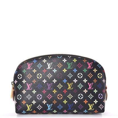 Louis Vuitton Monogram Multicolor Cosmetic Pouch Black Grenade 1 of 9