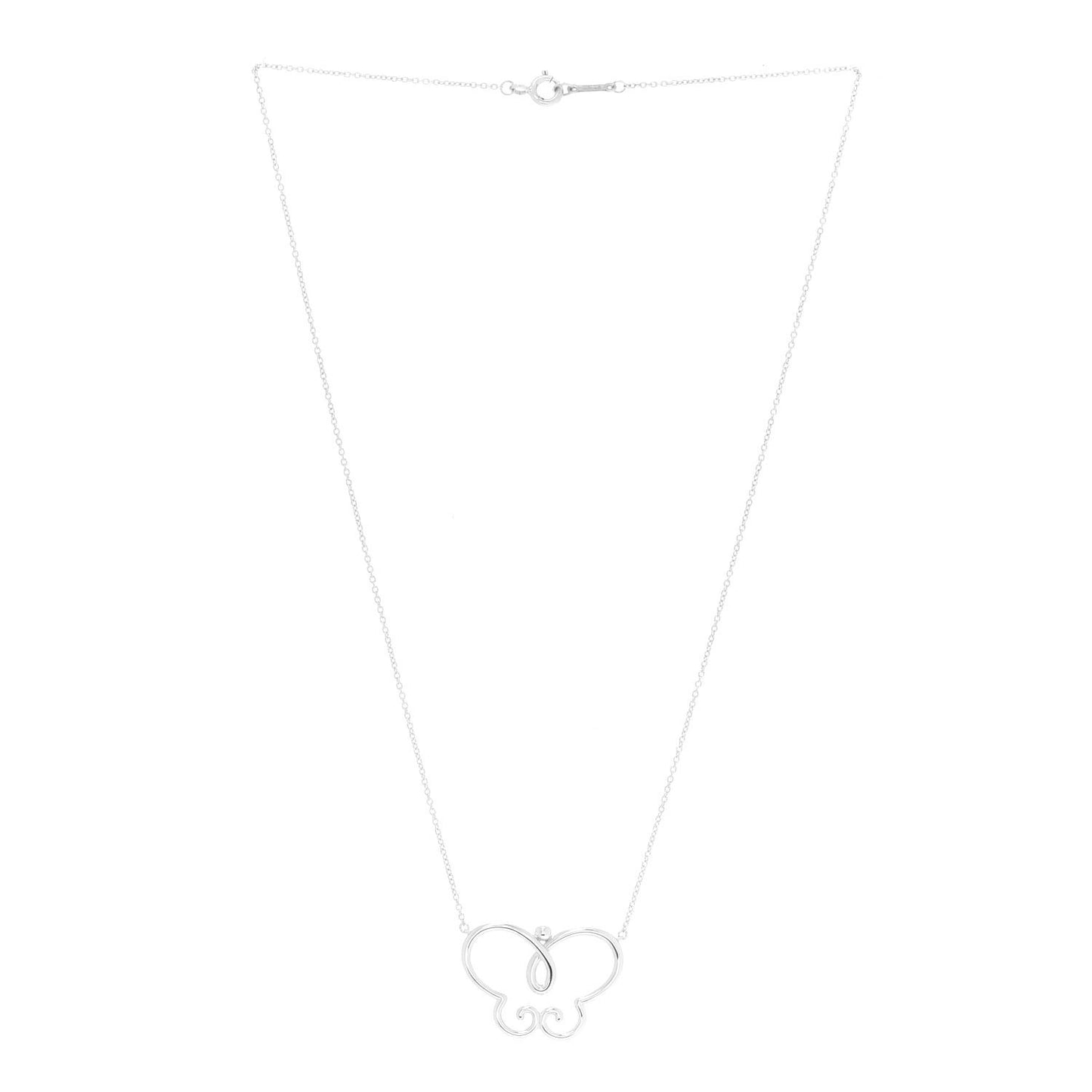 Sterling Silver Paloma Picasso Butterfly Pendant Necklace