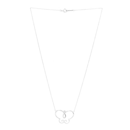 Tiffany Sterling Silver Paloma Picasso Butterfly Pendant Necklace 3 of 5