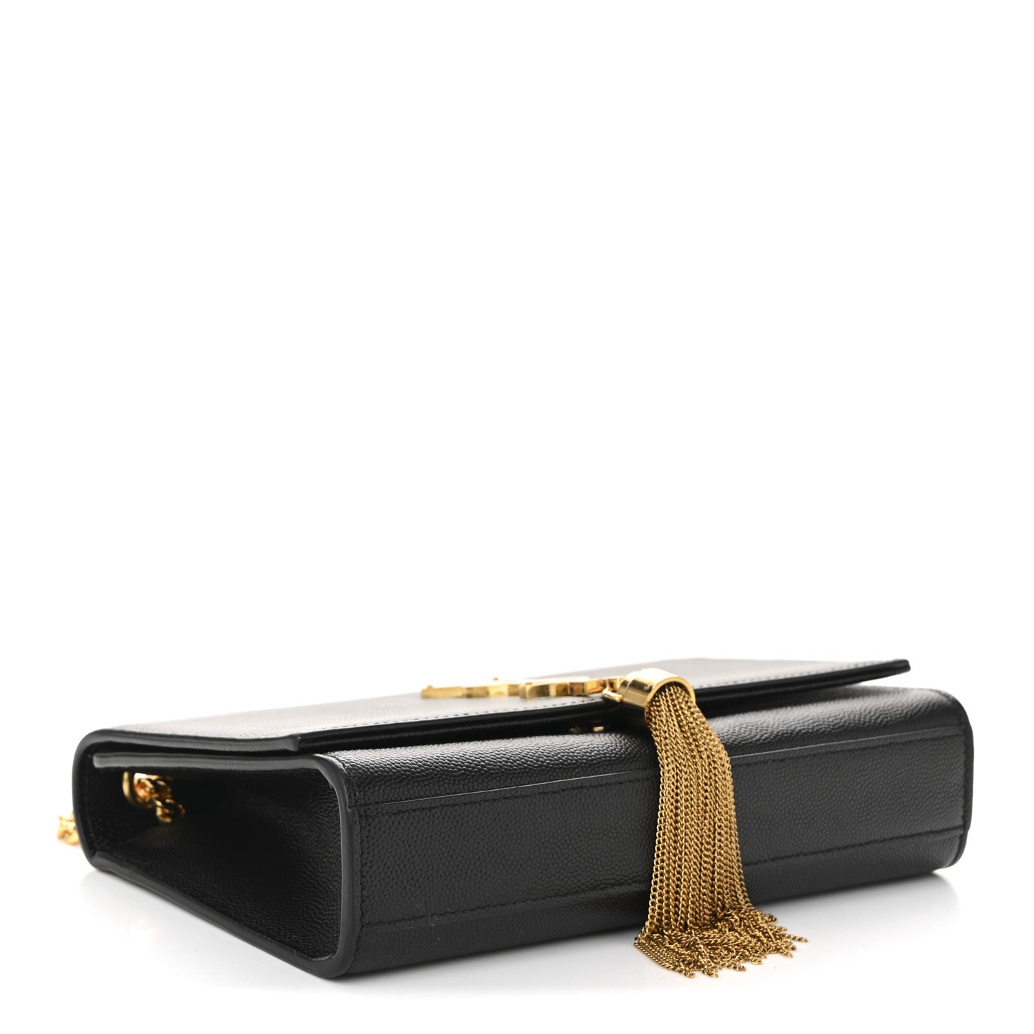 Saint Laurent Grain De Poudre Small Classic Monogram Kate Tassel Satchel Black 7 of 19