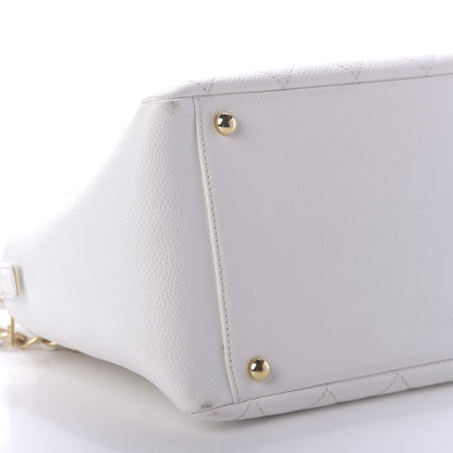 Chanel Caviar Quilted Petit Timeless Tote PTT White 6 of 11