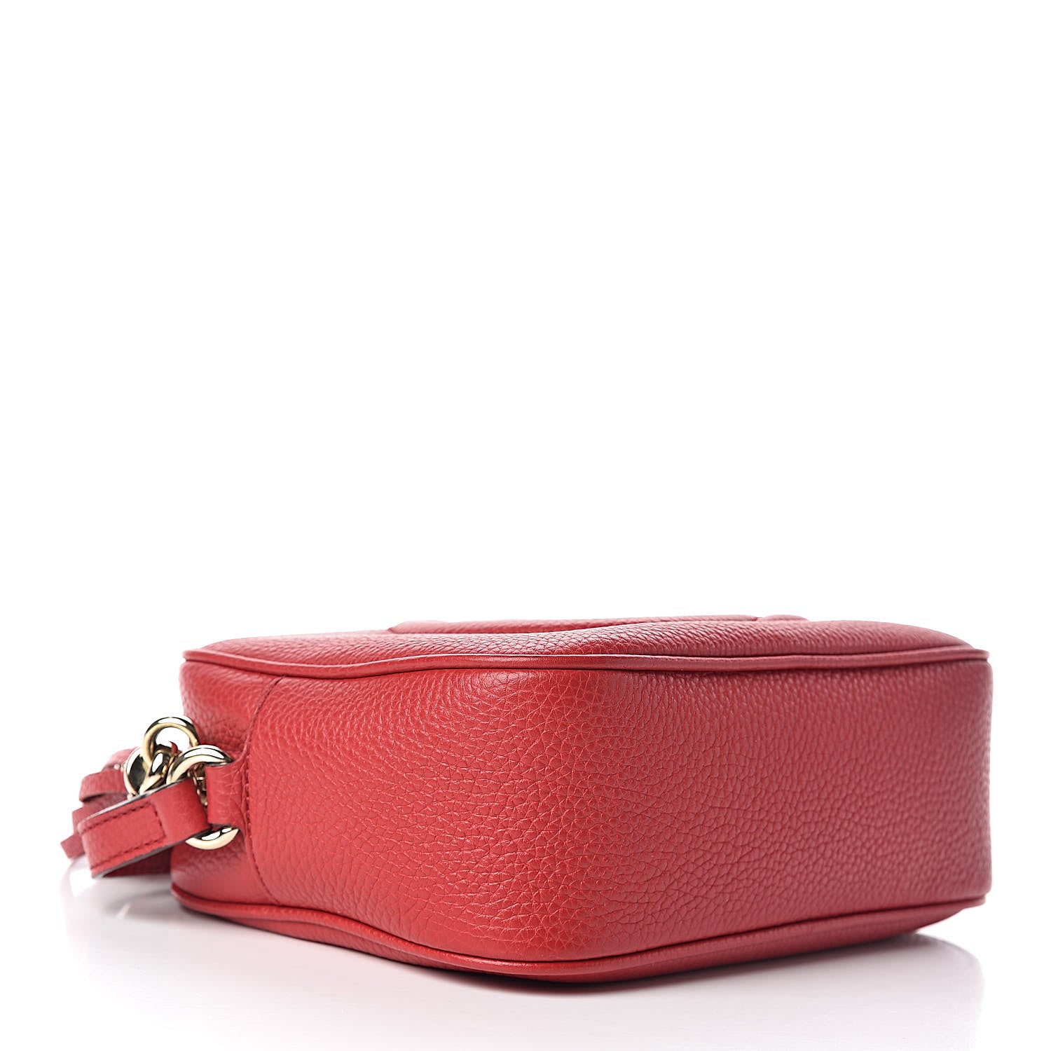 Gucci Pebbled Calfskin Small Soho Disco Bag Vibrant Red 4 of 10