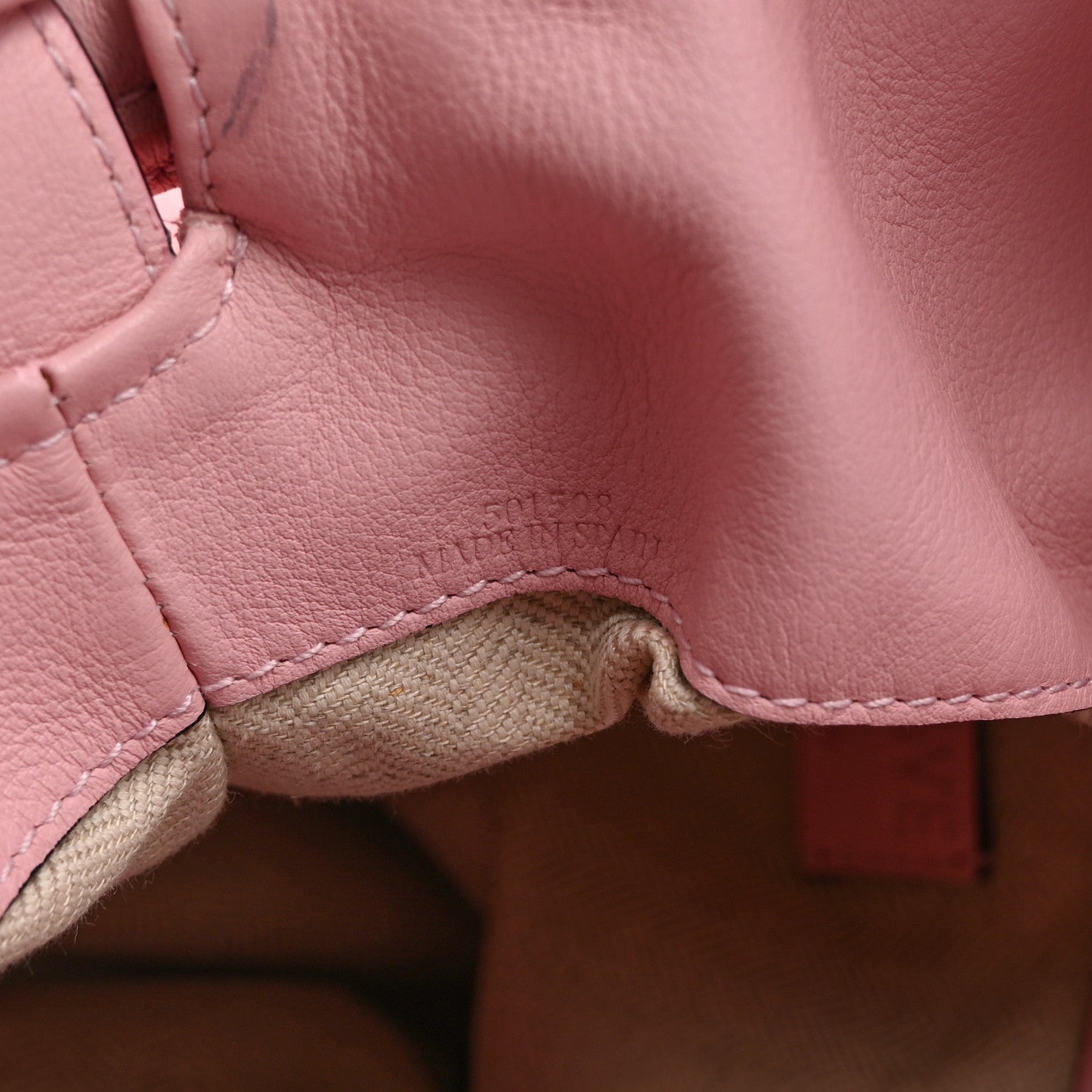 Loewe Calfskin Flamenco Knot Bag Pastel Pink 7 of 10