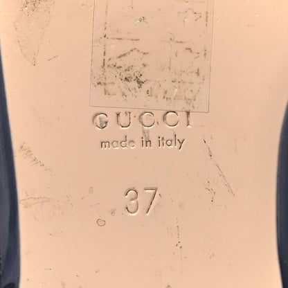 Gucci Canvas Vintage Charlotte Web Princetown Slippers 37 Sand Cuir 8 of 13