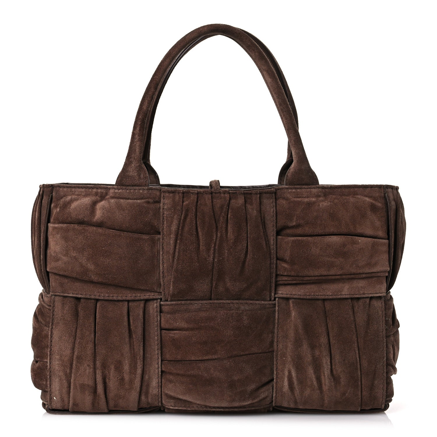 Bottega Veneta Suede Foulard Intrecciato Small Arco Tote Brownie 1 of 12