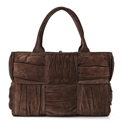 Bottega Veneta Suede Foulard Intrecciato Small Arco Tote Brownie 1 of 12