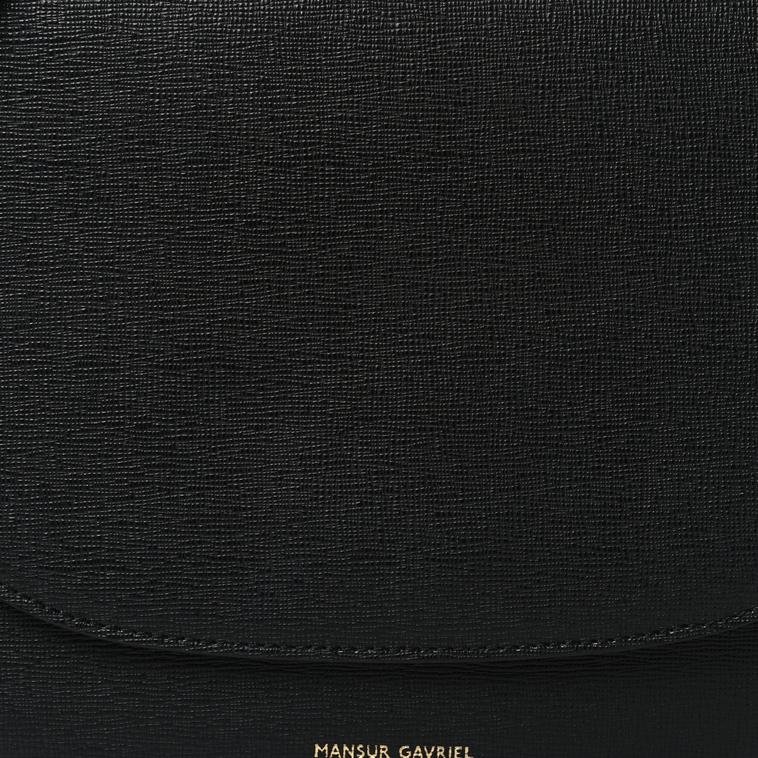 Mansur Gavriel Calfskin Flap Crossbody Bag Black 7 of 9