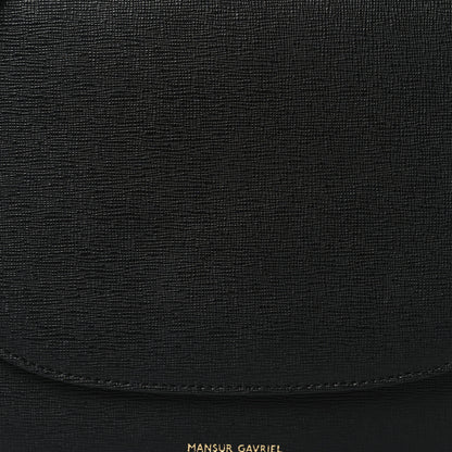 Mansur Gavriel Calfskin Flap Crossbody Bag Black 7 of 9