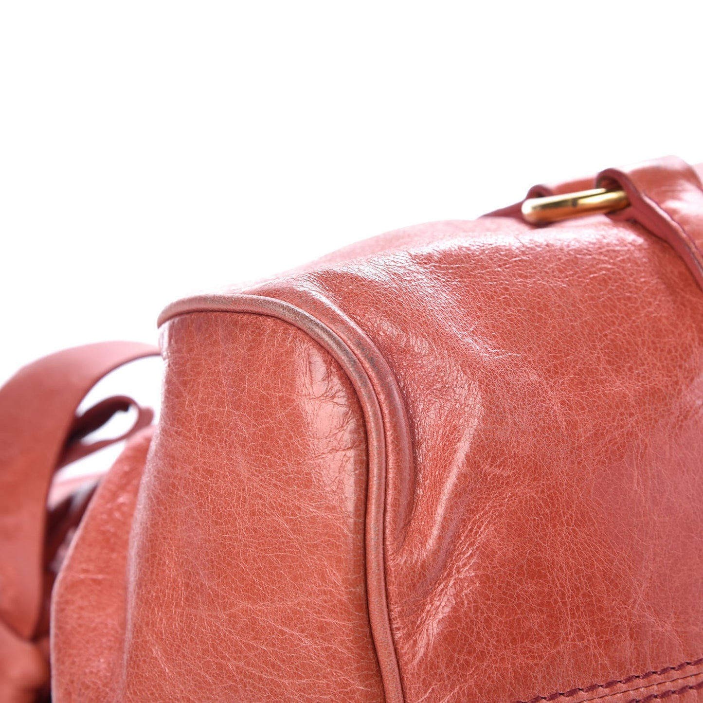 Vitello Lux Medium Bow Bag Rosa