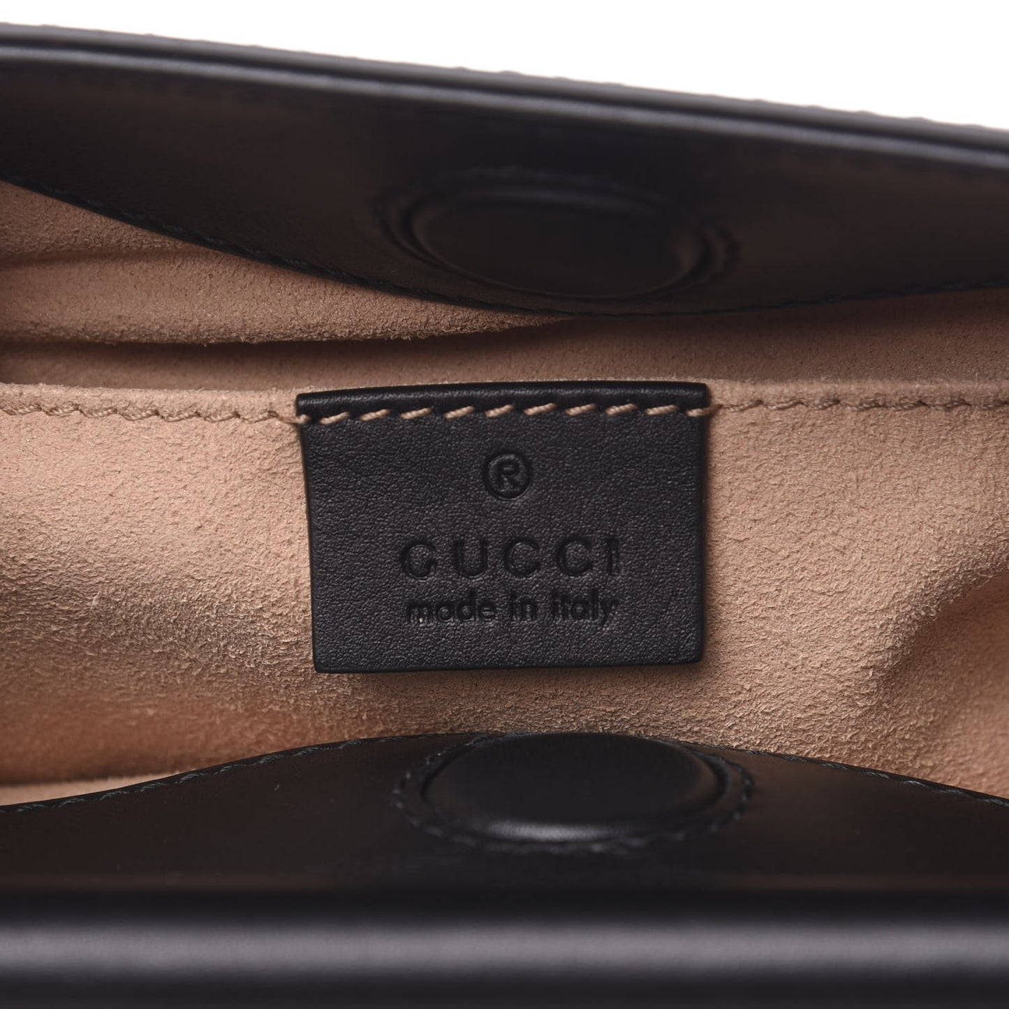 Nappa Bamboo Web Mini Nymphaea Top Handle Bag Black