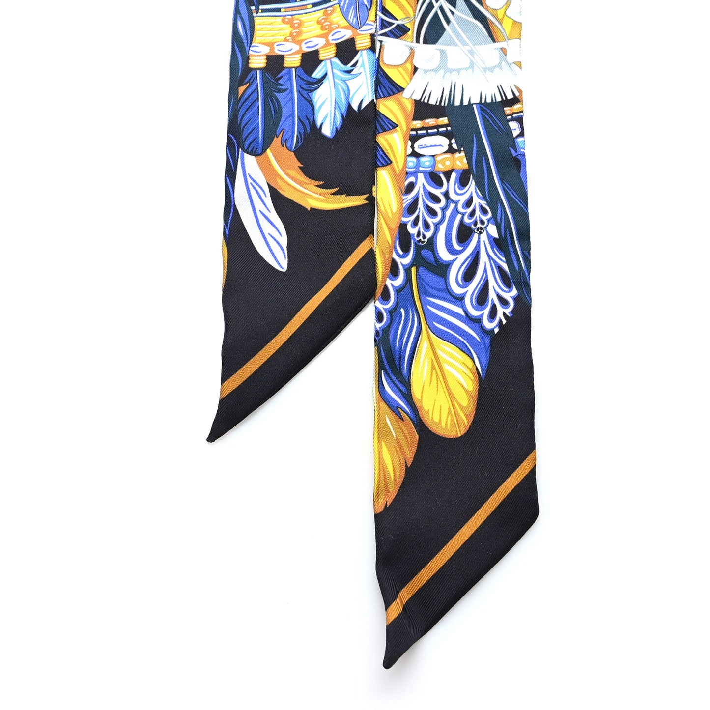 Silk La Danse Pacifique Twilly Bleu Nuit Jaune Vif