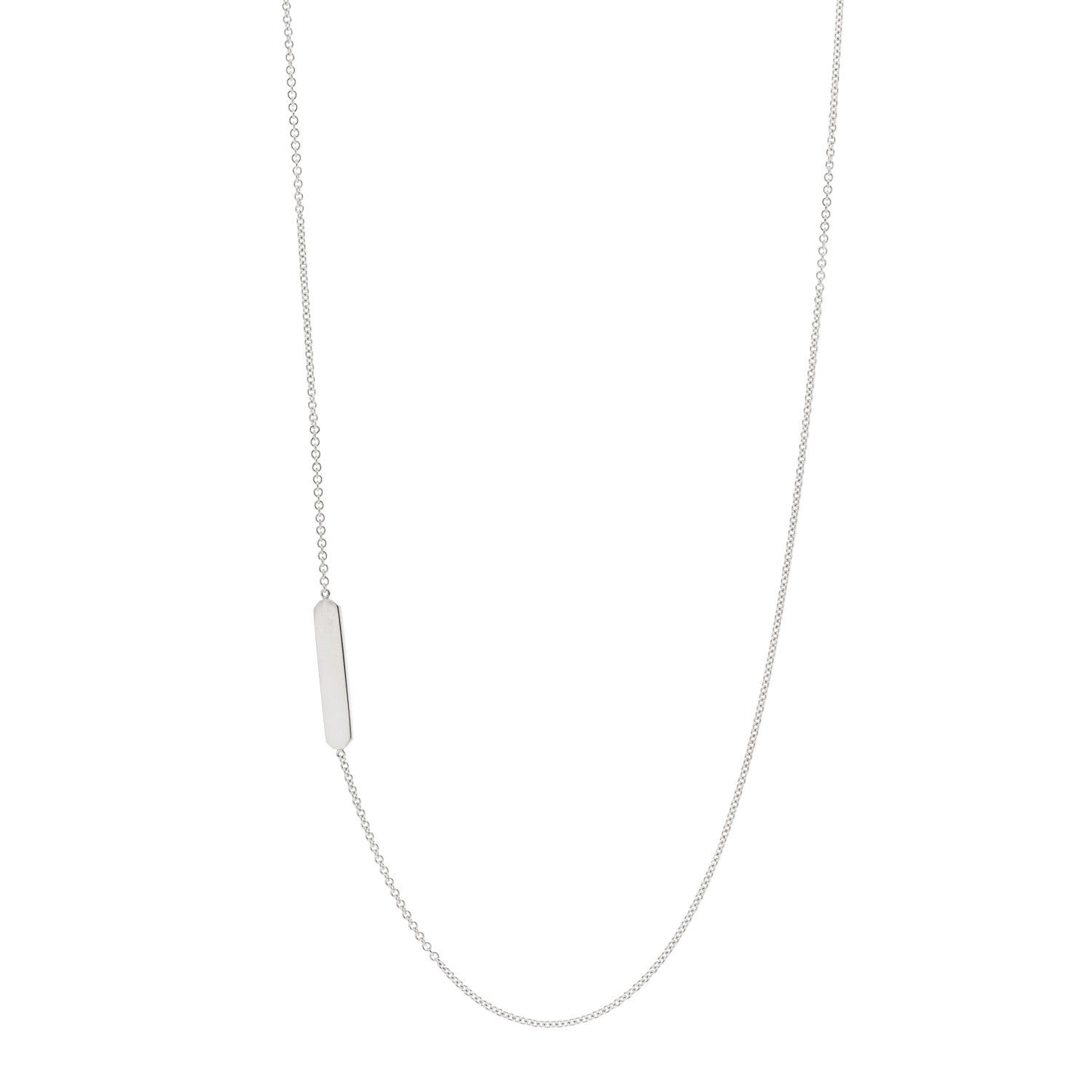 Tiffany Sterling Silver Tag Chain Necklace 1 of 6