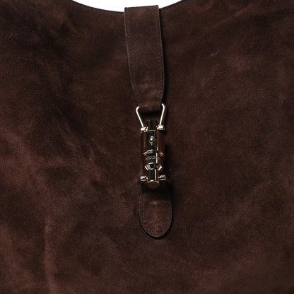 Gucci Suede Jackie 1961 Giorno Shoulder Bag Dark Brown 8 of 10