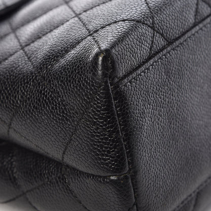 Chanel Caviar Quilted Jumbo Kelly Flap Black 12 of 17