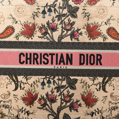 Christian Dior Canvas Embroidered Large Broderie Dior Flowers Book Tote Multicolor 10 of 13