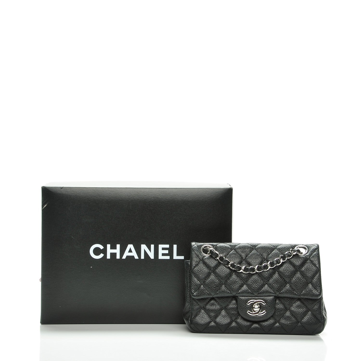 Chanel Caviar Quilted Mini Rectangular Flap Black 8 of 8