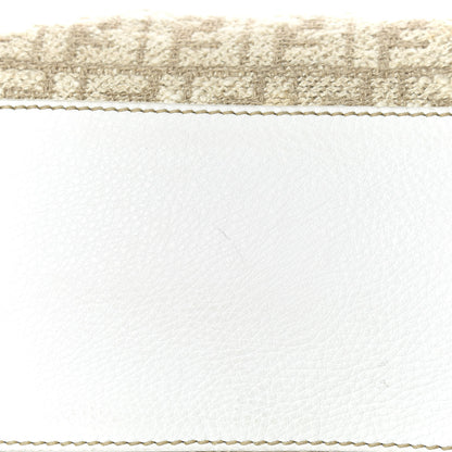 Fendi Corda Zucca Large Peekaboo Iconic Satchel White 13 of 17