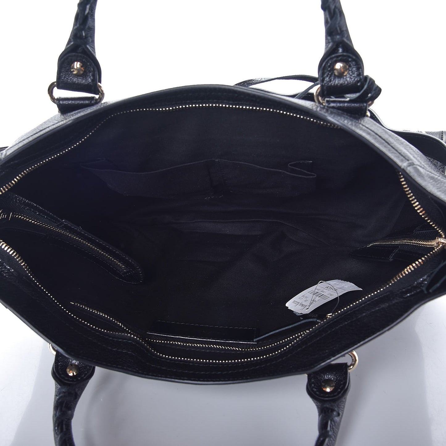 Chevre Gold Metallic Edge Hardware City Black