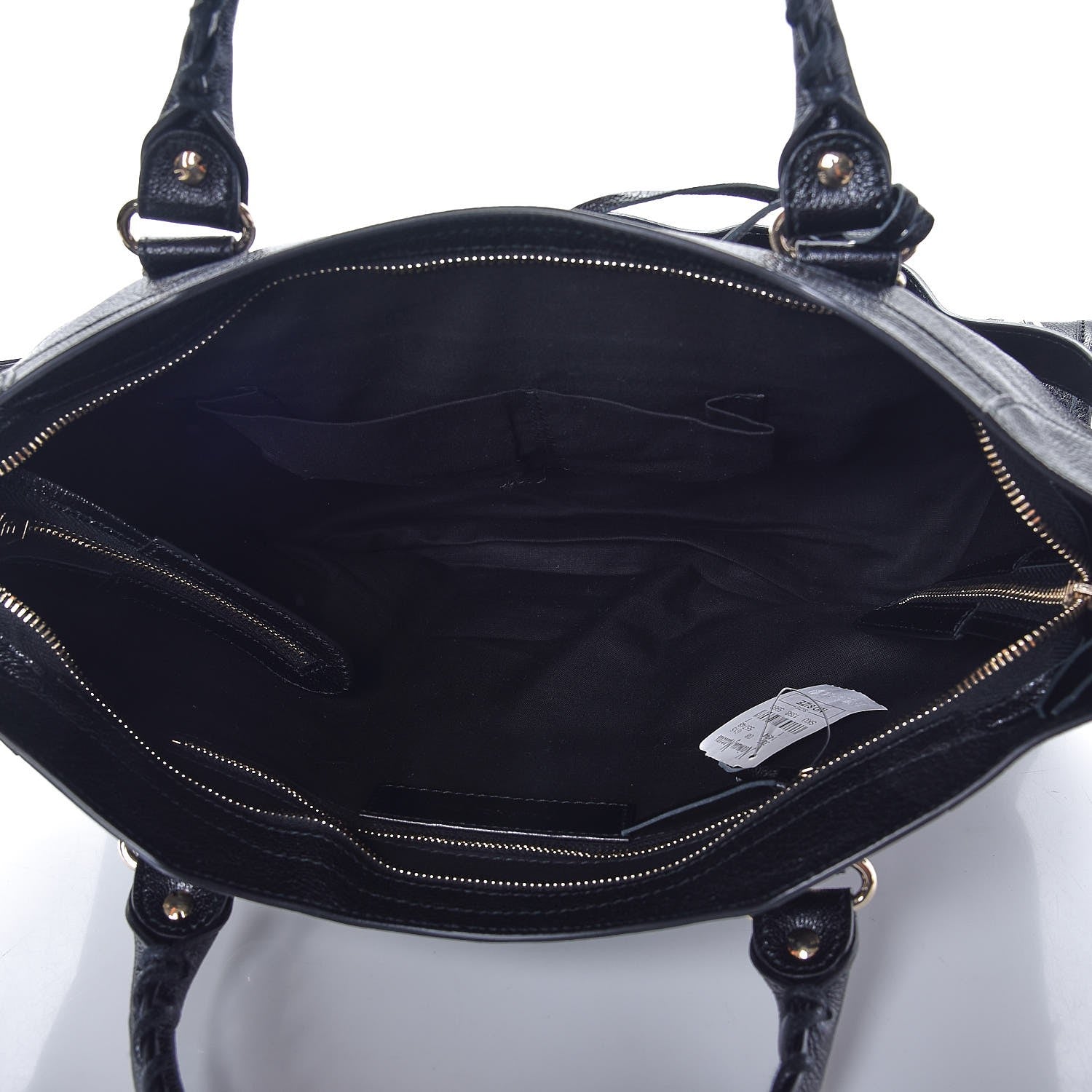 Balenciaga Chevre Gold Metallic Edge Hardware City Black 5 of 7