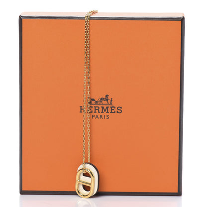 Hermes Swift O'Maillon Pendant Necklace White 7 of 7