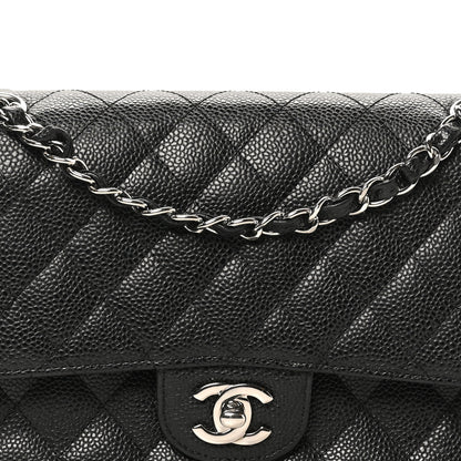 Chanel Caviar Quilted Medium Double Flap Black 8 of 10