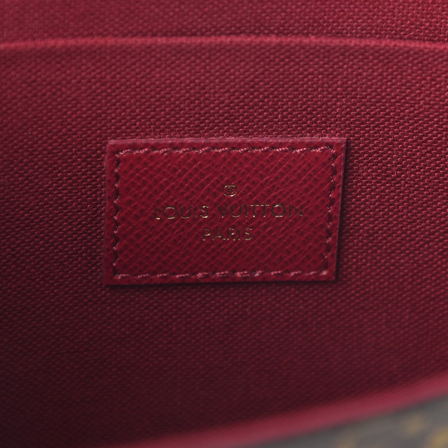 Monogram Pochette Felicie Chain Wallet Fuchsia